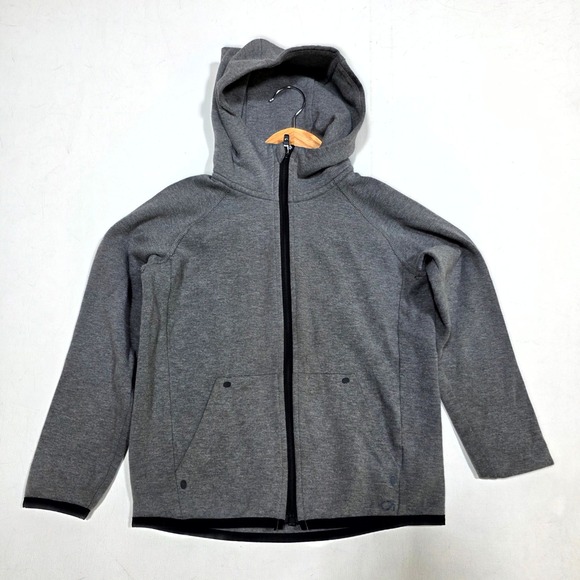 GapFit Other - GapFit Full Zip Hoodie Kids Size S 6-7 Gray Heathered Athletic Sweatshirt Jacket